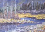 John Davenall Turner, Mountain Stream