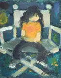 William Arthur Winter, Untitled - Girl in a Chair