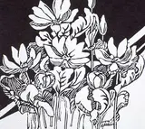 Mary E. Wrinch, Northern Blood Root - Spring Comes Next!, wood block on paper
