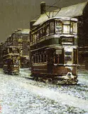 Alan Wylie, Winter Terminus, oil and acrylic on masonite