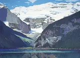 Franklin Arbuckle, Lake Louise, Canadian Rockies, silkscreen on paper