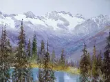 Frederic Marlett Bell-Smith, Hermit Range from Above Lake Marion, Near Glacier B.C.