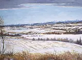 Barry Burdeny, Untitled - Alberta Foothills, acrylic on masonite