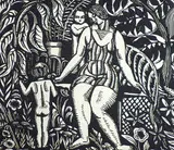 Cecil Tremayne Buller, Summer, 1926, linoblock on paper