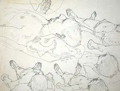 Untitled - Figure Study by Ivan Eyre, 1963, graphite on paper, sold Nov 1993