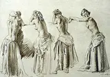 William Russell Flint, Four Backs