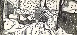 Edwin Holgate, The Village, 1927, linoblock on paper