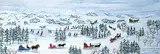 Irene E. McCaugherty, Winter Sleigh Ride, 1990, watercolour on paper
