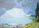 Jim Millard, Bourgeau Lake, 1989, watercolour on paper
