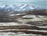 Charles Mitchell, Ice Blue Mountains, 1981, acrylic on canvas