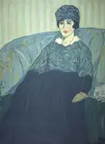 James Wilson - After Morrice, Blanche in Blue and Green, silkscreen on paper