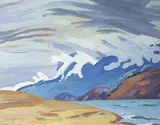 Charles Hepburn Scott, Storm Overhead - Kootenay Lake, B.C. #2, 1945, oil on panel