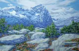 Herbert Otto Sellin, Near Lake O'Hara, Yoho National Park, 1993, acrylic on masonite
