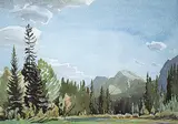 Goat Mountain, Banff by Margaret Shelton, 1946, watercolour on paper, sold Nov 1993