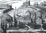 Margaret Shelton, Bankview, 1941, lino block on paper