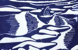 Lowrie Lyle Warrener, Untitled - Abstract Landscape, relief print on paper