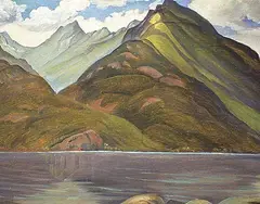 W. P. Weston, Mill Creek Valley, Slocan Lake, 1945, oil on panel