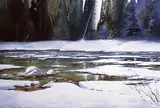 Ardath Davis, Edge of the Ravine - River Ice, watercolour on paper