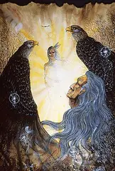 Robert Ka Kay Geesick, A Great Vision, 1988, mixed media on paper