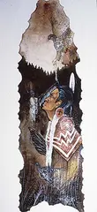 Robert Ka Kay Geesick, Women's Medicine Vision, 1987, mixed media on paper