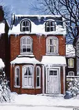 John Kasyn, Near Bartlett Ave., oil on masonite