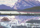 Illingworth Kerr, Mt. Rundle from Vermilion Lake