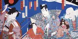 Toyohara Kunichika, Untitled - Kabuki Scene with Female Archer