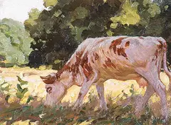 Herbert Sidney Palmer, Sunshine and Shadow, 1935, oil on paper board