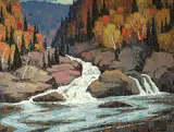 William Parsons, Algoma, Lake Superior - Falls on Aquasabon River