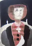Noboru Sawai, Portrait of Artist in His New Gold Vest #8/30