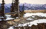 Herbert Otto Sellin, #2 Skyline, Brushy Mtn. Bragg Creek, 1978, 1978, oil on masonite