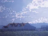 Deborah Lougheed Sinclair, Cochrane Farm, 1986, acrylic on canvas