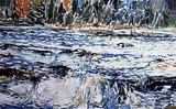 Gordon A. Smith, Creek, 1955, oil on masonite