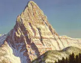 Michael L. Coleman, Mt. St. Nicholas Study, 1980, oil on board
