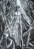 Resurection, #11/40 by Rosemary Elizabeth Kilbourn, 1962, wood engraving on paper, sold Nov 1992