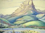 Dorothy P. Barnhouse, Untitled - Castle Mountain, 1942, watercolour on paper