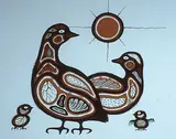 Carl Ray, Ducks #63/75, silkscreen on paper
