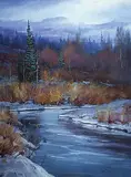 Ron Bailey, Untitled - Landscape, oil on canvas