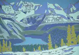 Illingworth Kerr, O'Hara Night #A.P., colour silkscreen on paper