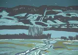 Illingworth Kerr, Turner Valley Nocturne #A.P., colour silkscreen on paper