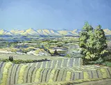 Gilbert A. Flodberg, Patterns West - Summer, acrylic on canvas