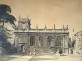 William Nicholson, The Chapel at Trinity College Oxford #113, 1905, lithograph on paper