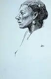 Arthur Lismer, Untitled - Portrait of a South African Woman, 1936, 1936, pencil on paper