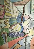 Stanley Ernest Brunst, Untitled - Abstract Drawing, 1941, coloured pencil on paper