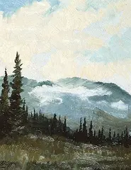 Norman Arthur Brown, Bragg Creek, oil on board