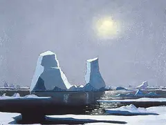 Anthony Law, Phantom Bergs - Baffin Bay, 1981, oil on canvas
