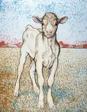Joseph Fafard, Albert #71/100, 1988, lithograph on paper
