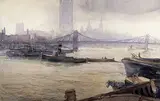 Owen P. Staples, London, 1908, 1909, watercolour on Whatman board