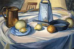 Bartley Robilliard Pragnell, Kitchen Models, 1948, oil on illustration board