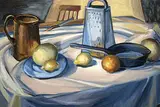 Bartley Robilliard Pragnell, Kitchen Models, 1948, oil on illustration board